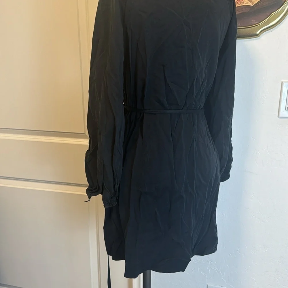 J Crew Black Wrap dress - Picture 5 of 6